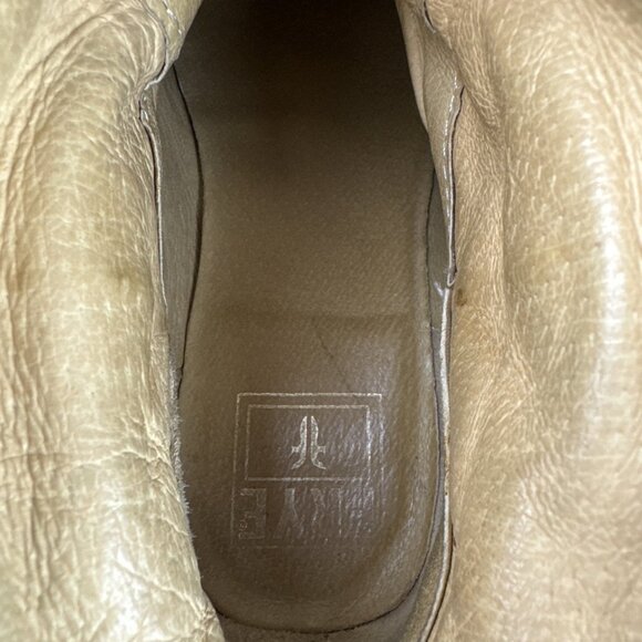 Frye Phillip Harness Tall Boots Riding Leather Back Zip Black 76850 Womens 8.5 B - Picture 12 of 16